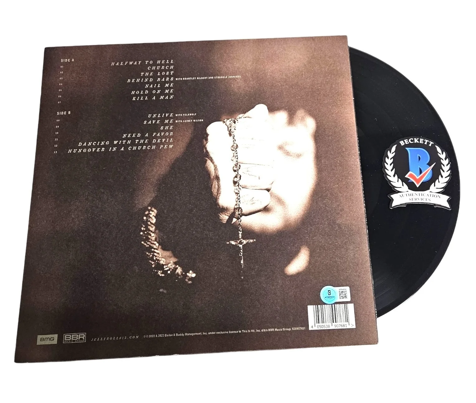 JELLY ROLL SIGNED AUTOGRAPH WHITSITT CHAPEL LP VINYL BAS BECKETT, image 2