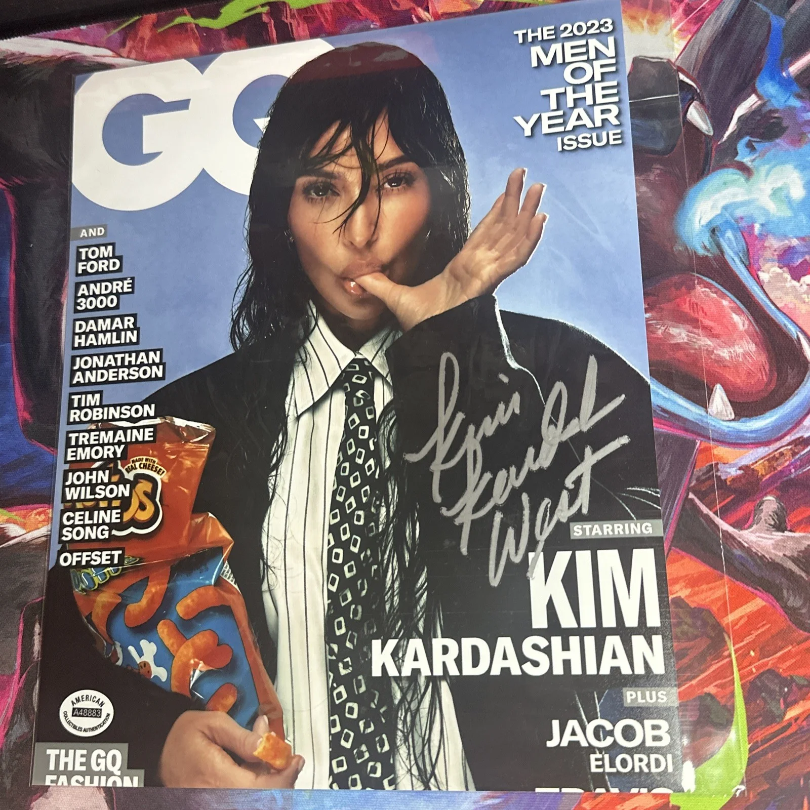 KIM KARDASHIAN SIGNED 8X10 PHOTO - Mint - With COA - “GQ”, изображение 2