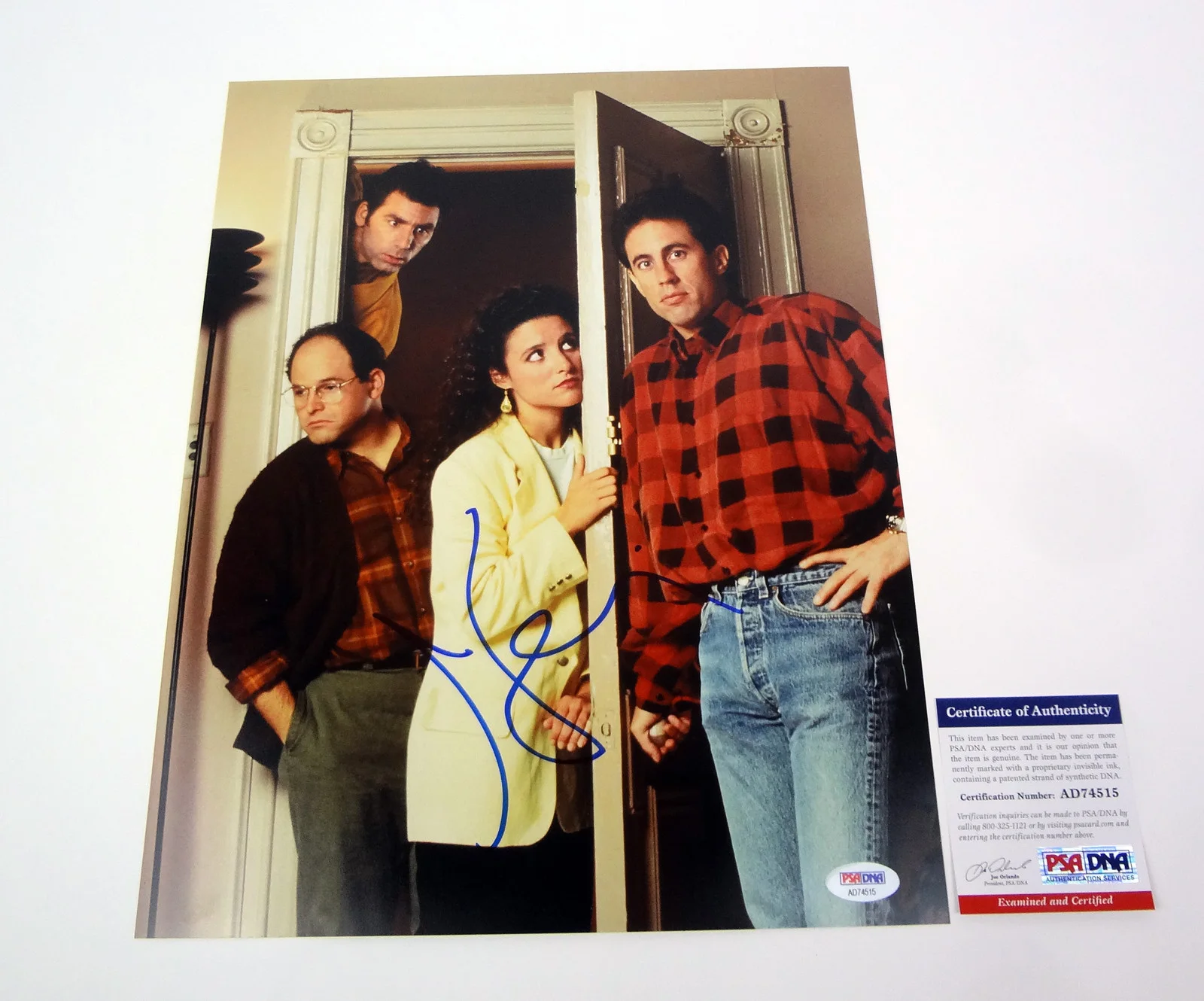 Jerry Seinfeld — Jerry Seinfeld Show Comedian Signed Autograph 11x14 Photo PSA/DNA COA #5