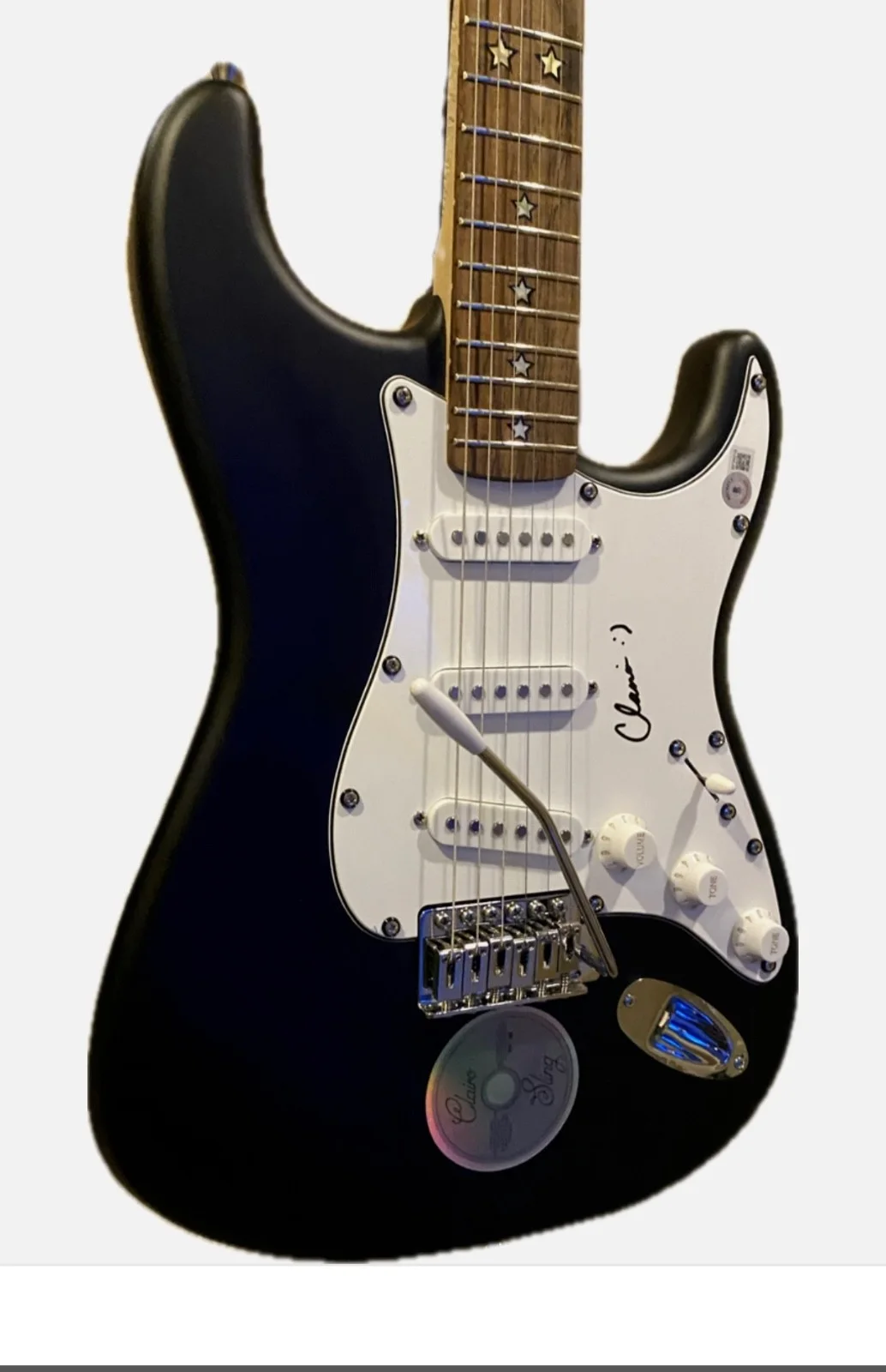 Signed/Autographed Clairo Guitar, image 2