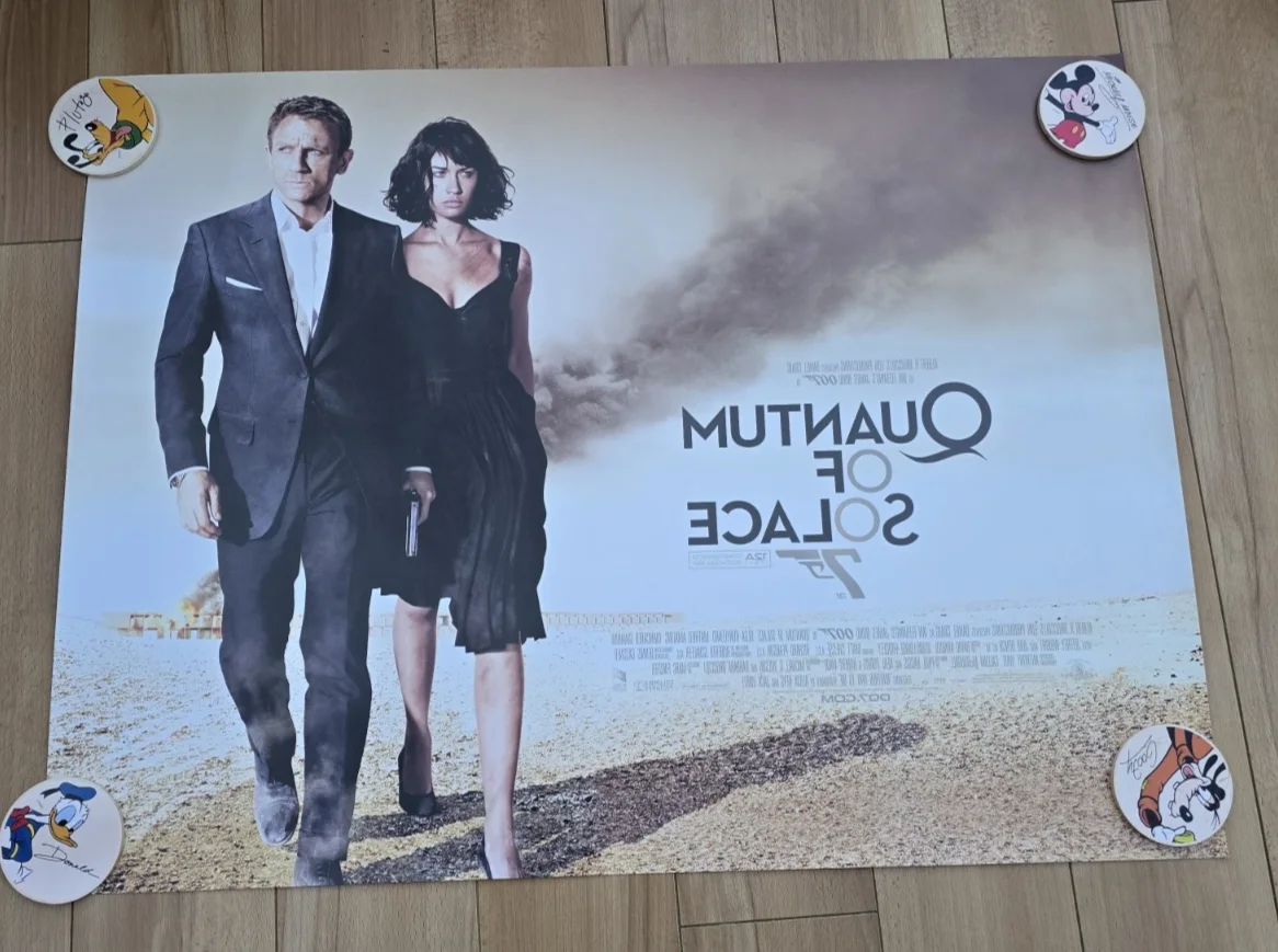 Quantum Of Solace original UK cinema Double sided quad poster 2008.40x30 inches, изображение 2