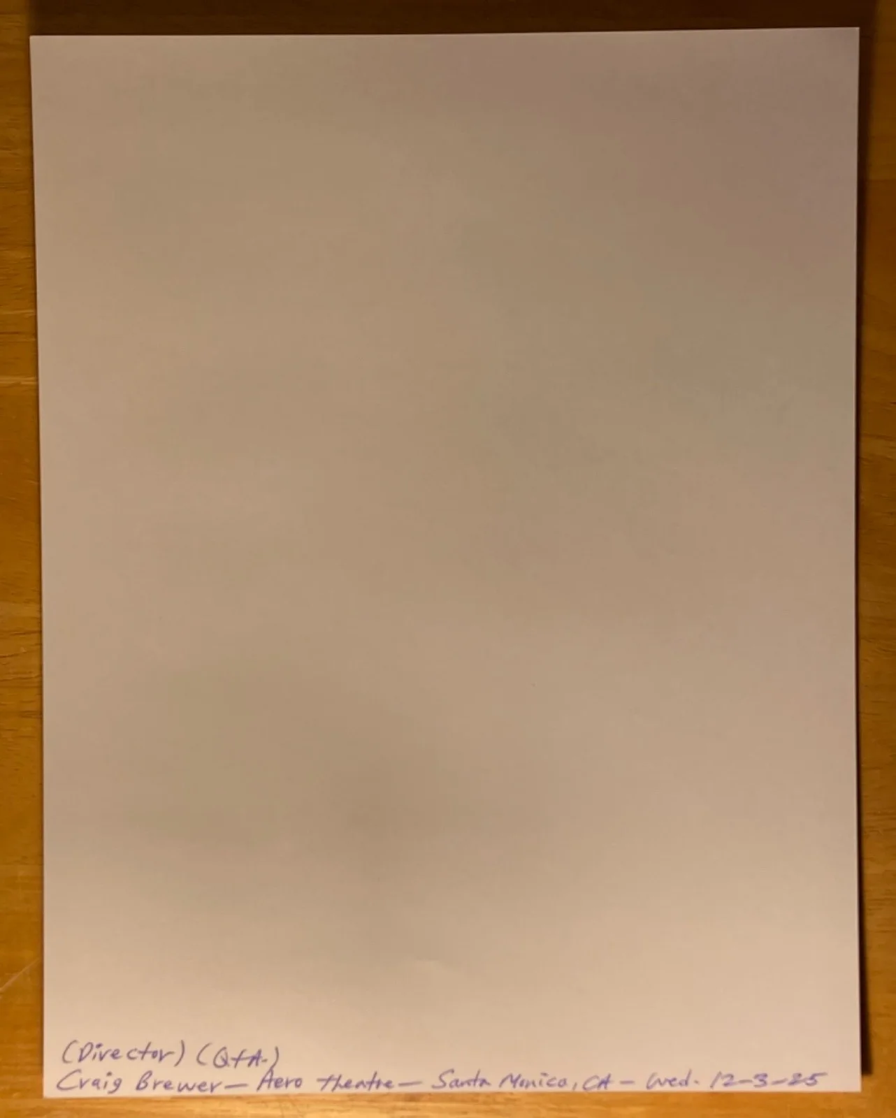 Hand SIGNED Craig Brewer 8.5x11 Blank Photo Paper - Director, изображение 4
