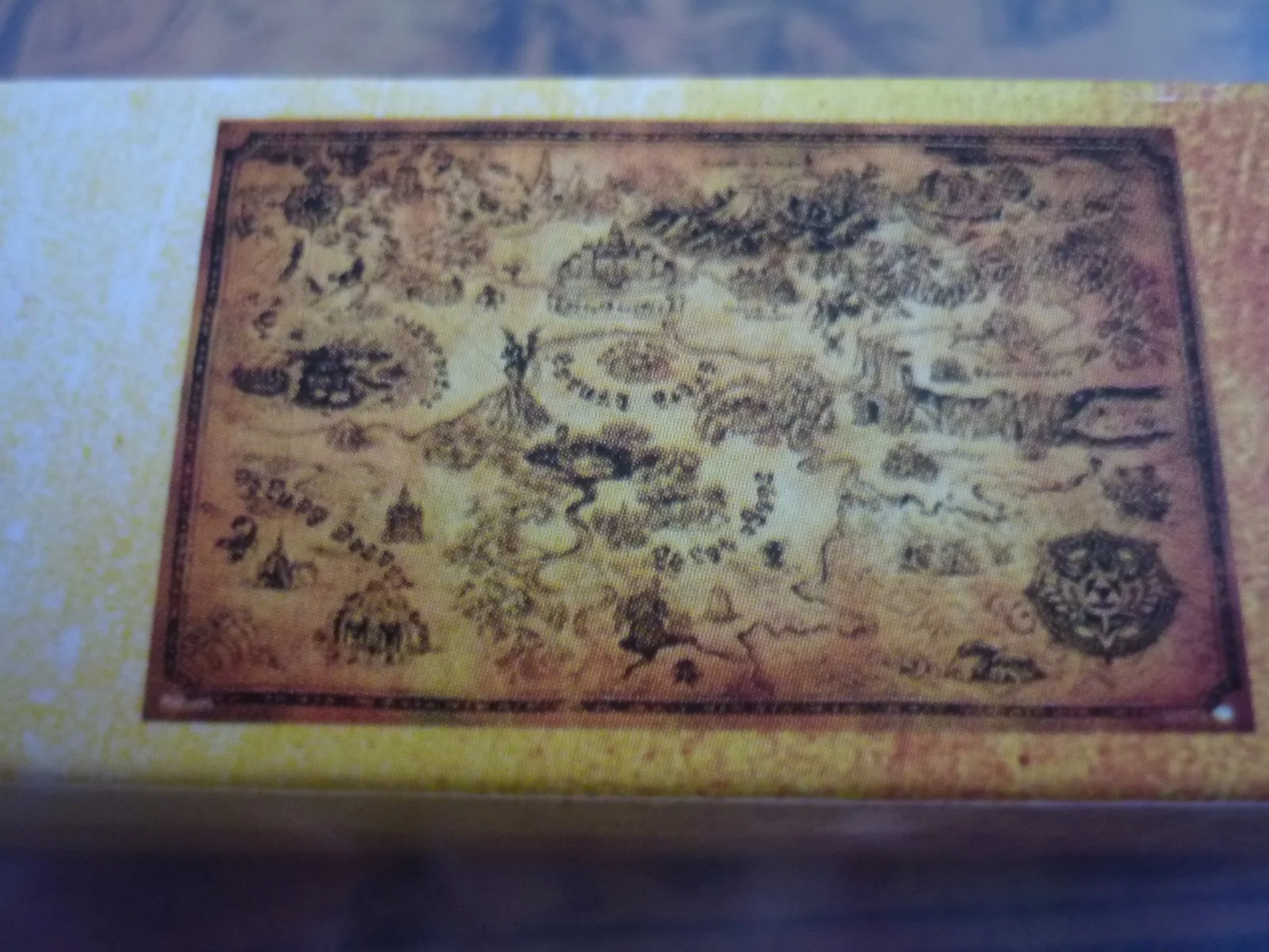 framed a3 original loot crate legend zelda map of hyrule, image 2