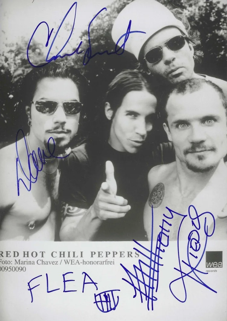 RED HOT CHILI PEPPERS signed 5X7 autographed photo / LOA (ACOA) / Passpartout, image 4