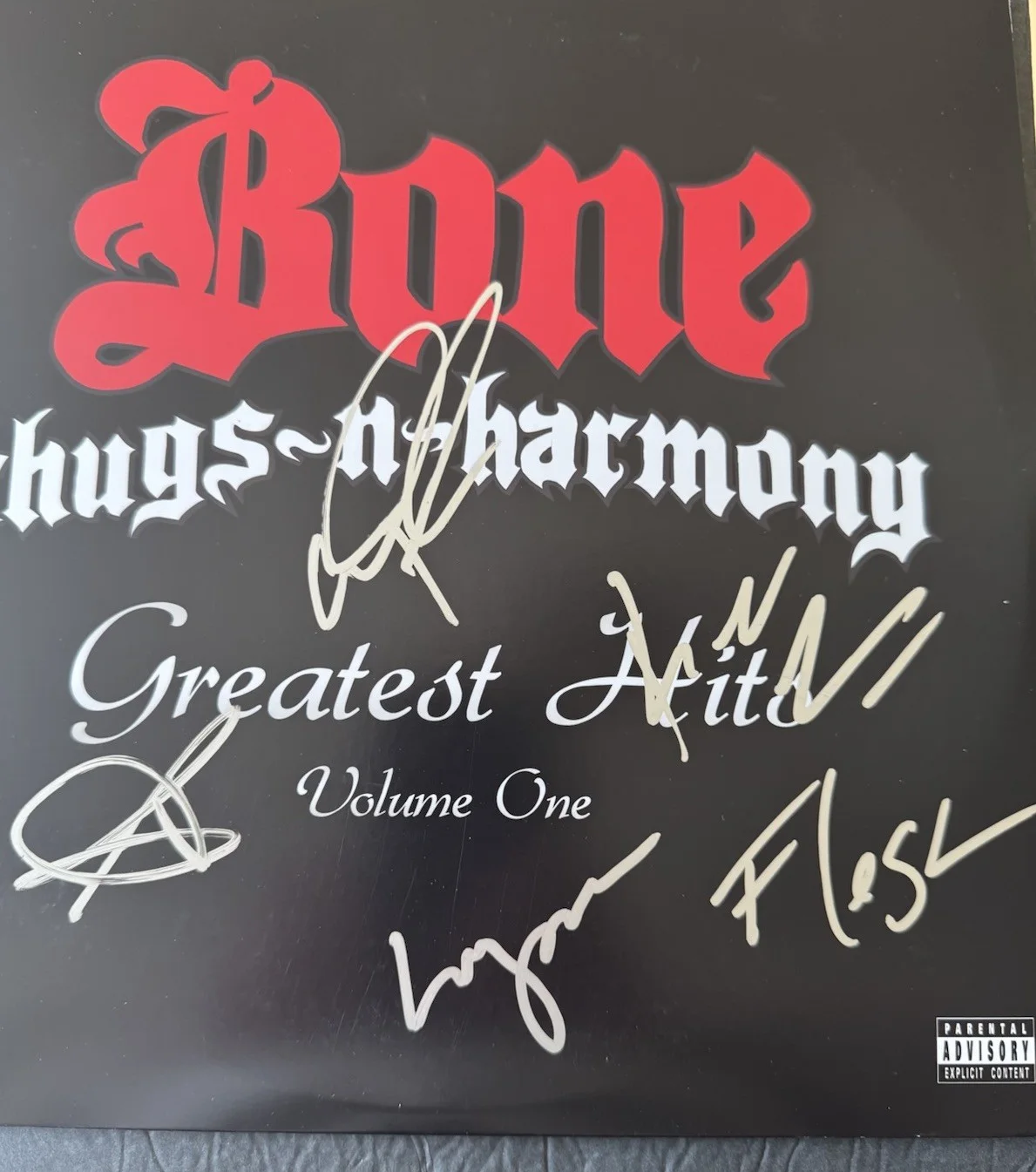Bone Thugs-N-Harmony Signed Vinyl Greatest Hits PSA/DNA LOA autograph Rap ALL 5, изображение 2