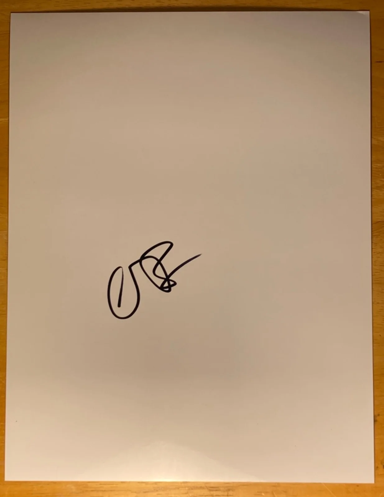Hand SIGNED Conan O'Brien 8.5x11 Blank Photo Paper - Late Night Comedian, image 2