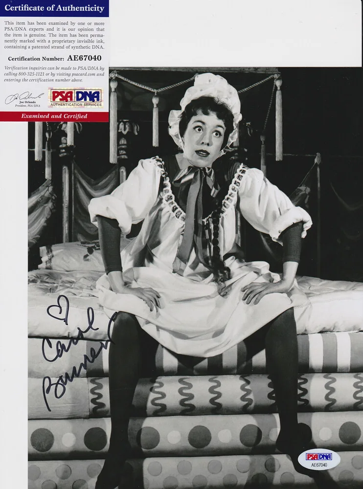 Carol Burnett — Carol Burnett Show Legend Signed Autograph 8x10 Photo PSA/DNA COA #1