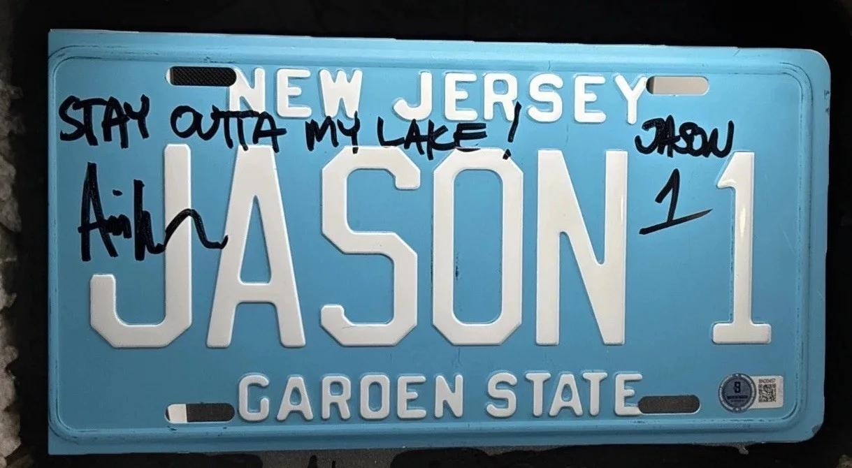 Ari Lehman — Ari Lehman Signed AU FRIDAY 13th “Stay Out Of My Lake” Plate “Jason” Beckett COA, изображение 2