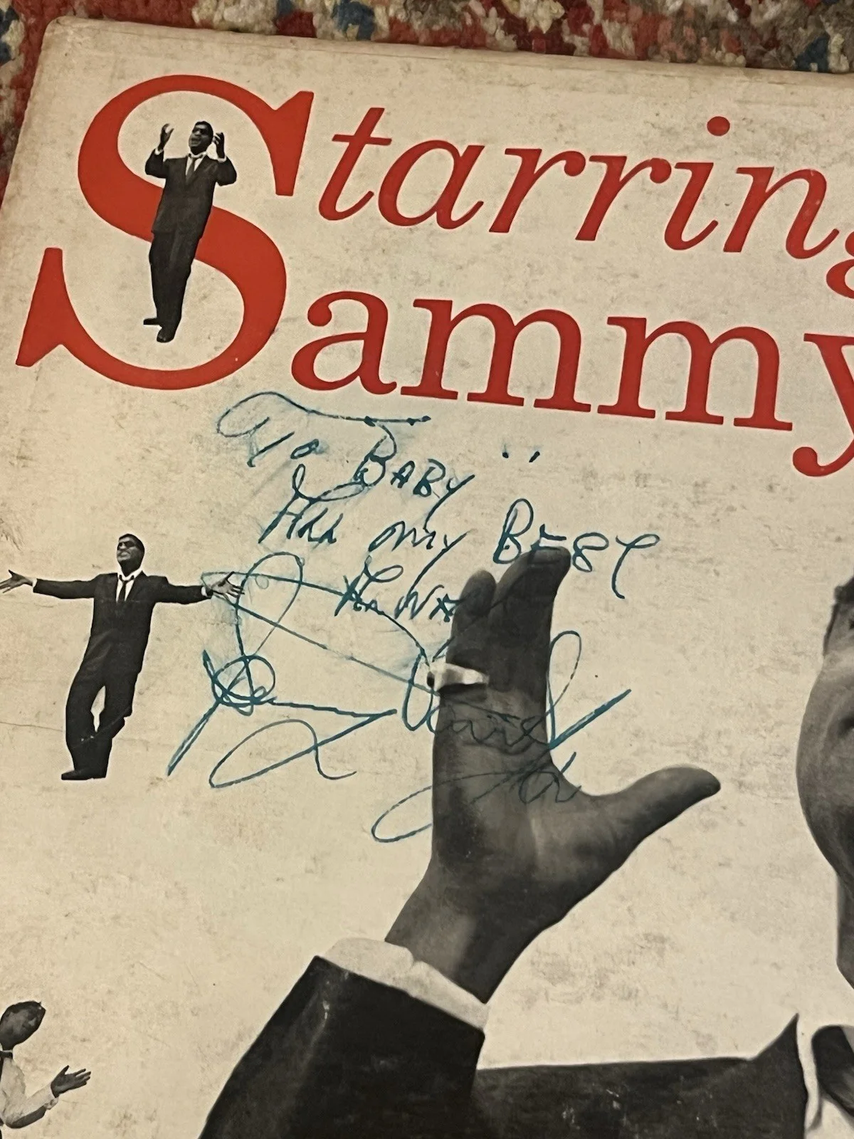 Sammy Davis Jr Signed Autograph Vinyl Record LP Starring Sammy Davis, image 2
