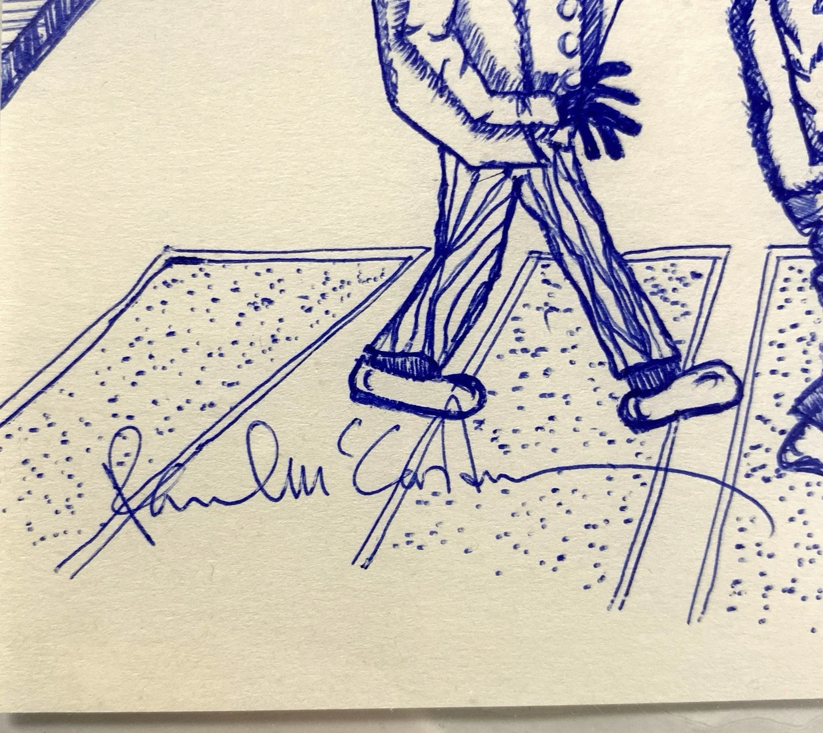 Paul McCartney Signed Sketch By Beatles Abbey Road Photographer lain MacMillan!, изображение 2