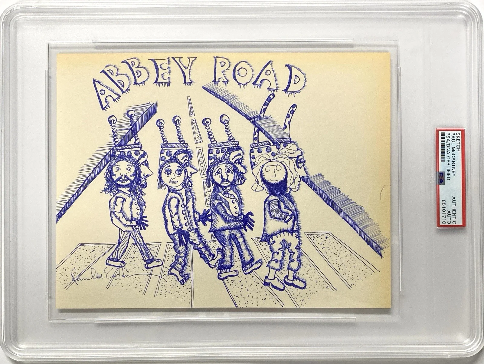 Paul McCartney Signed Sketch By Beatles Abbey Road Photographer lain MacMillan!, изображение 4