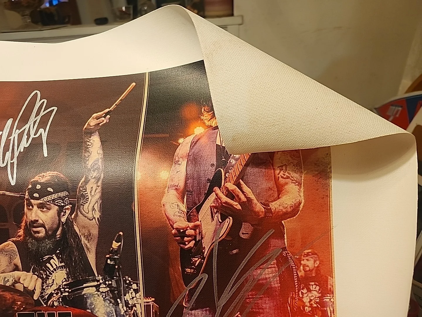 The Winery Dogs Picture On Canvas Signed, image 3