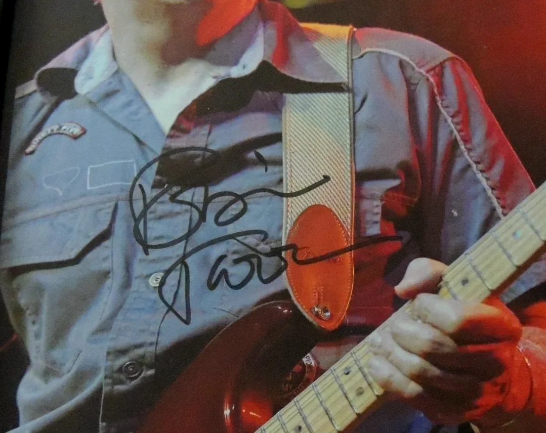 Robin Trower First Farewell Tour Autographed Poster signed as I watched. FRAMED, image 2