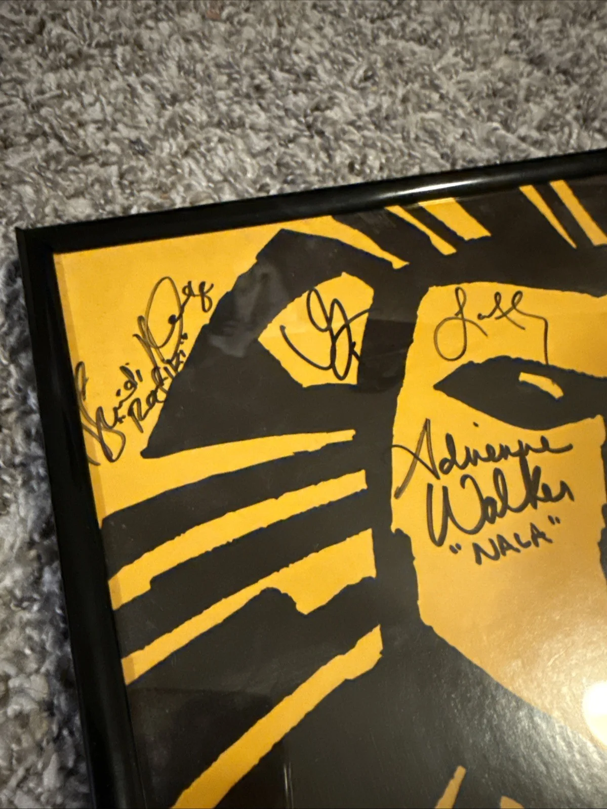 The Lion King Broadway Musical Poster – Signed by Cast – Framed Collectible, image 3