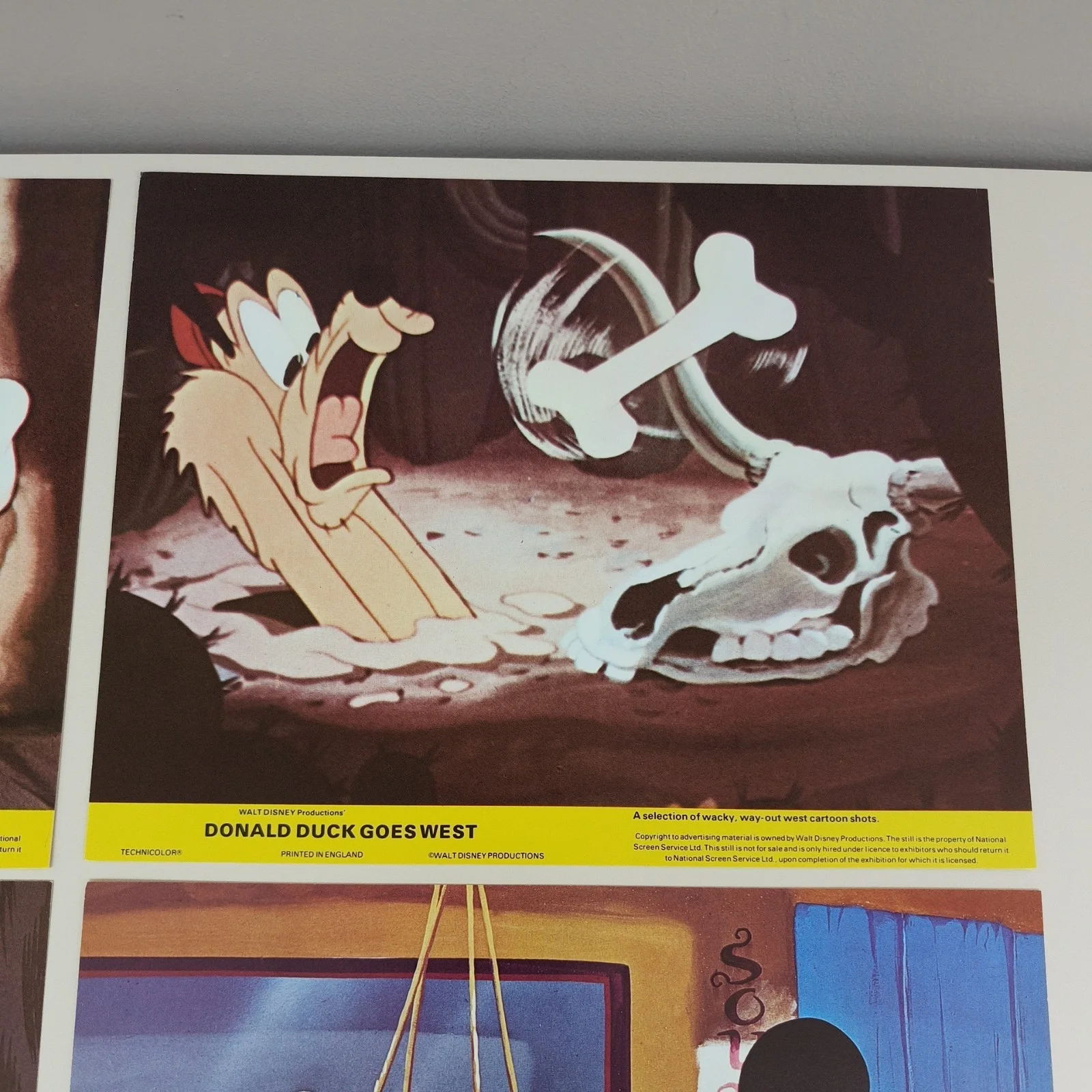 Donald Duck Goes West Lobby Cards Film Stills /Front House Cartoon 1980s Vintage, изображение 5