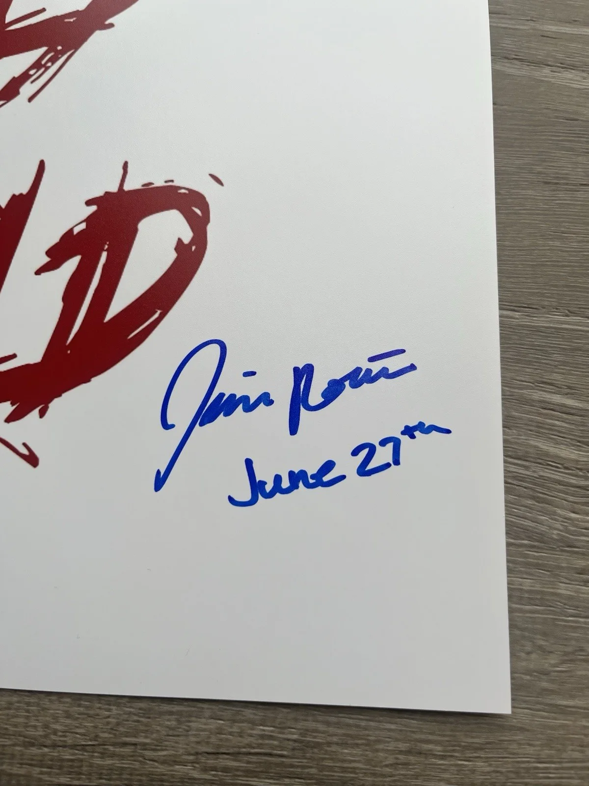 Jessica Rothe — Jessica Rothe Signed Boy Kills World 11x17 Photo Beckett COA June 27th, изображение 3
