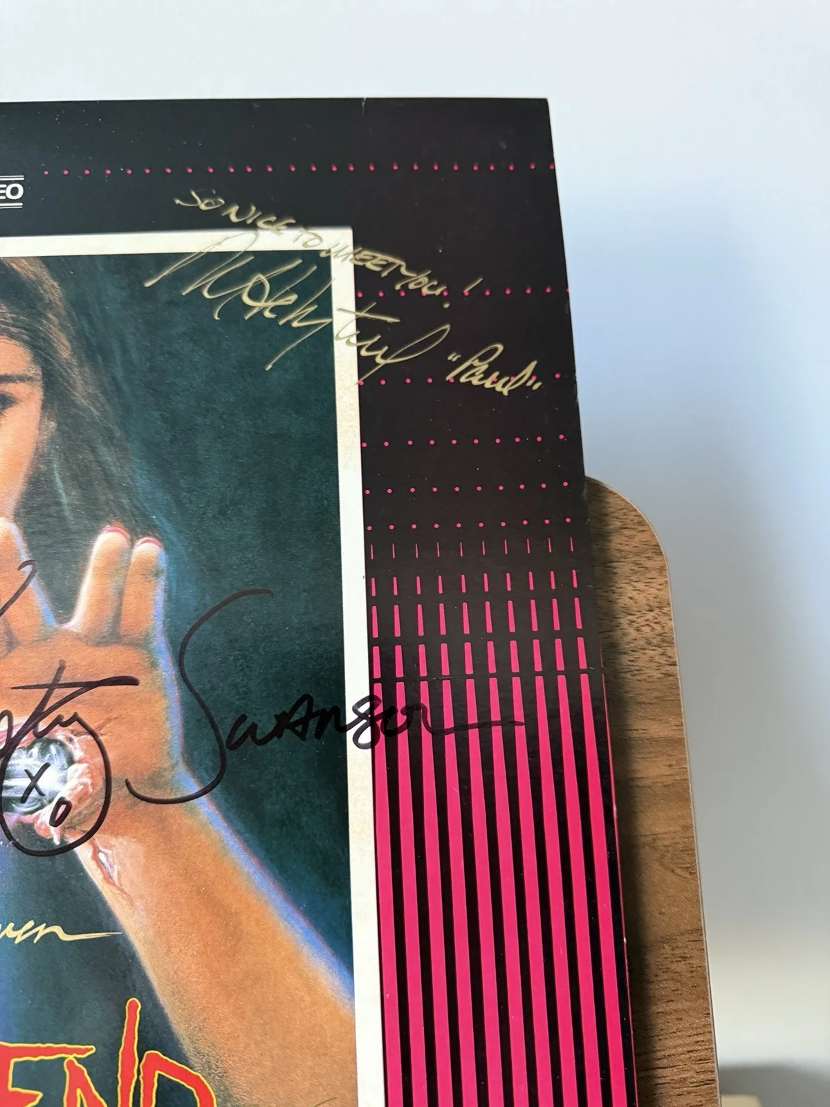Deadly Friend Hand Signed Laserdisc Kristy Swanson Wes Craven, изображение 2