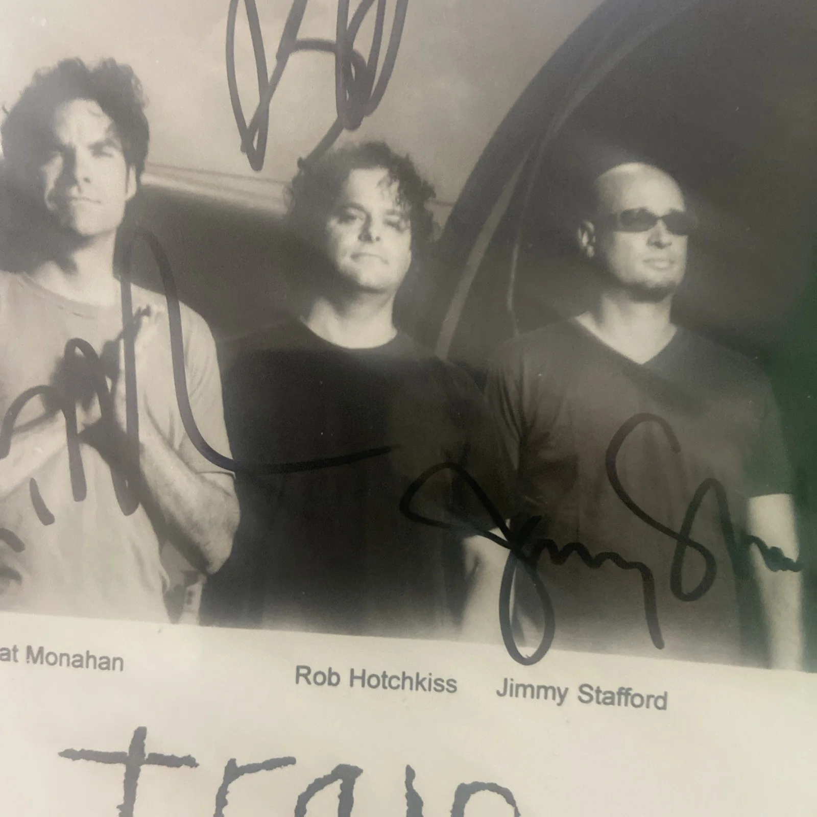 Train REAL full band early hand SIGNED 8x10 Photo Autographed Monahan Hotchkiss, изображение 4