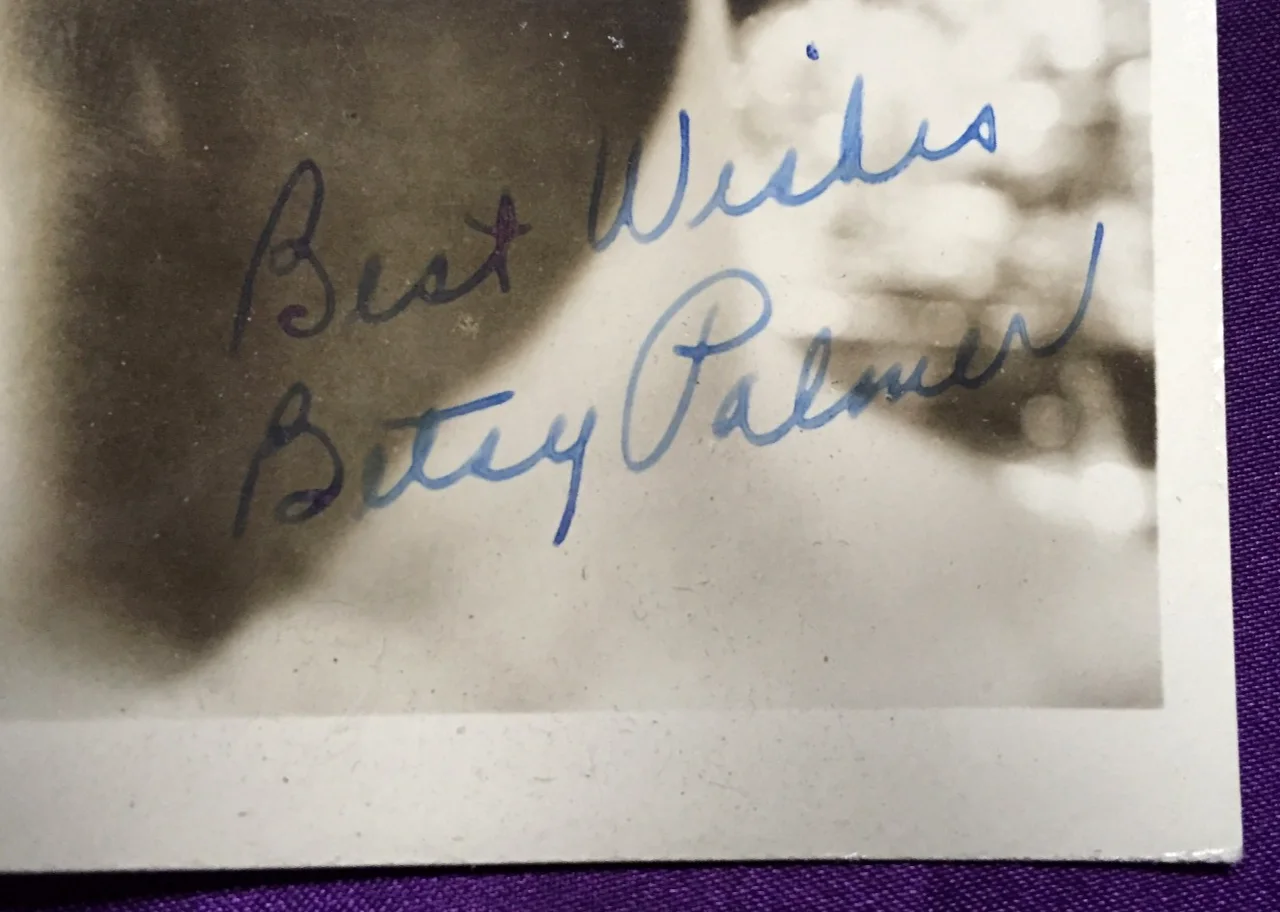 Betsy Palmer — BETSY PALMER SIGNED PHOTO - Early Career Autograph, Friday the 13th Actress, изображение 3