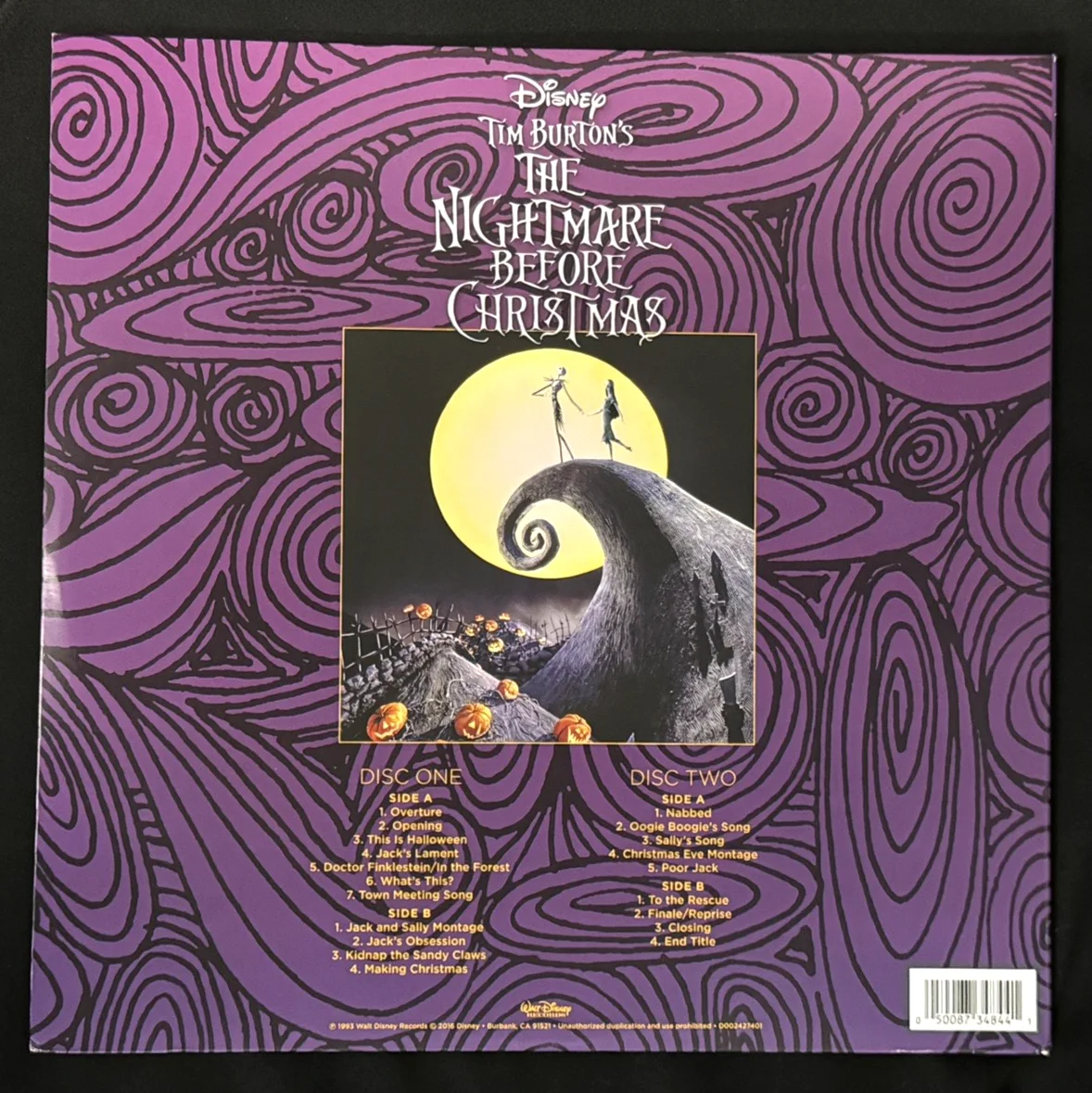 Danny Elfman — Danny Elfman Signed Album Cover The Nightmare Before Christmas PSA Authenticated, изображение 2
