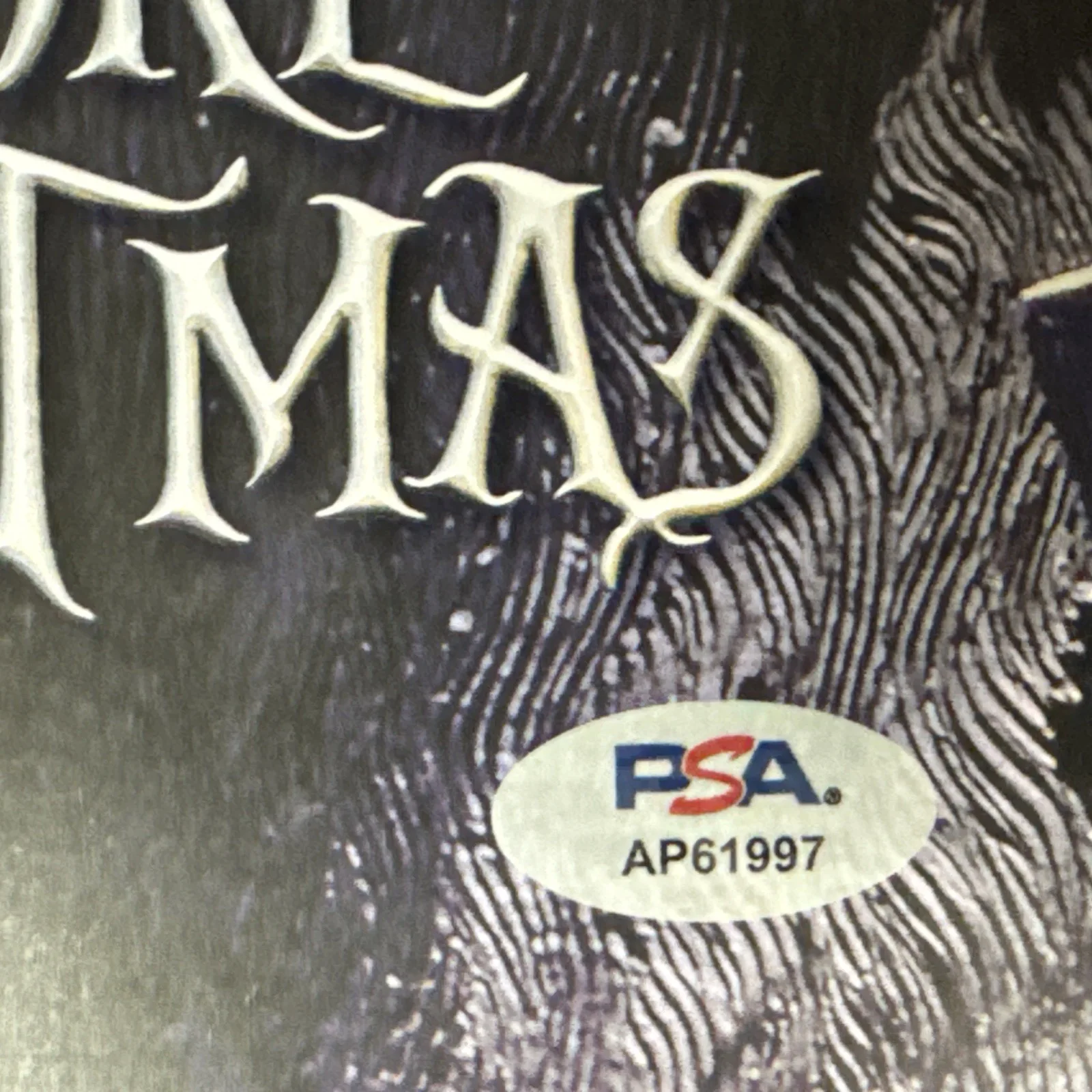 Danny Elfman — Danny Elfman Signed Album Cover The Nightmare Before Christmas PSA Authenticated, изображение 3