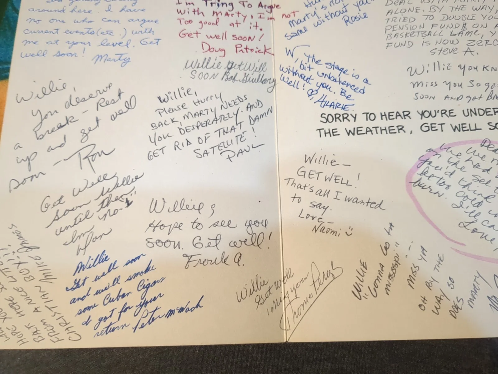 CAST/CREW of FRASIER — FRASIER -TV SHOW CAST Signed "Get Well Card" Autographed & Personalized By CREW!, изображение 5