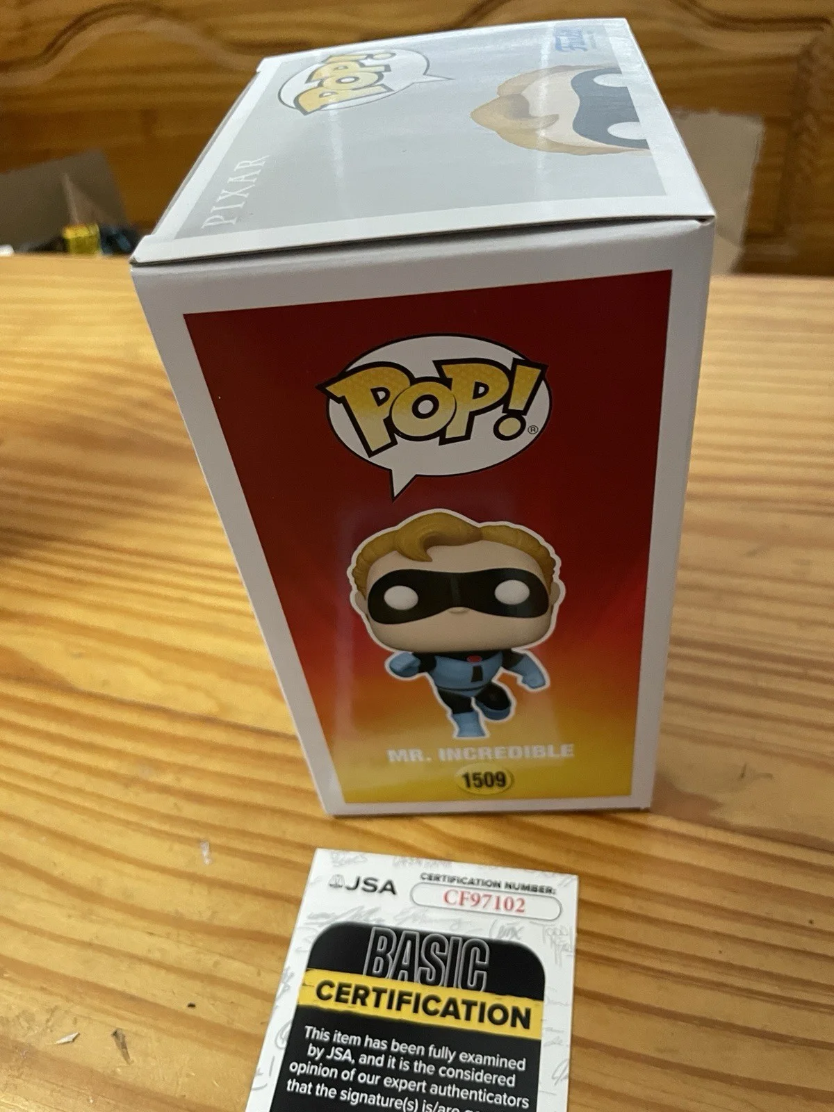 Craig T. Nelson — Craig T. Nelson Signed Mr. Incredible #1509 Funko Pop Vinyl Figure JSA COA, изображение 5