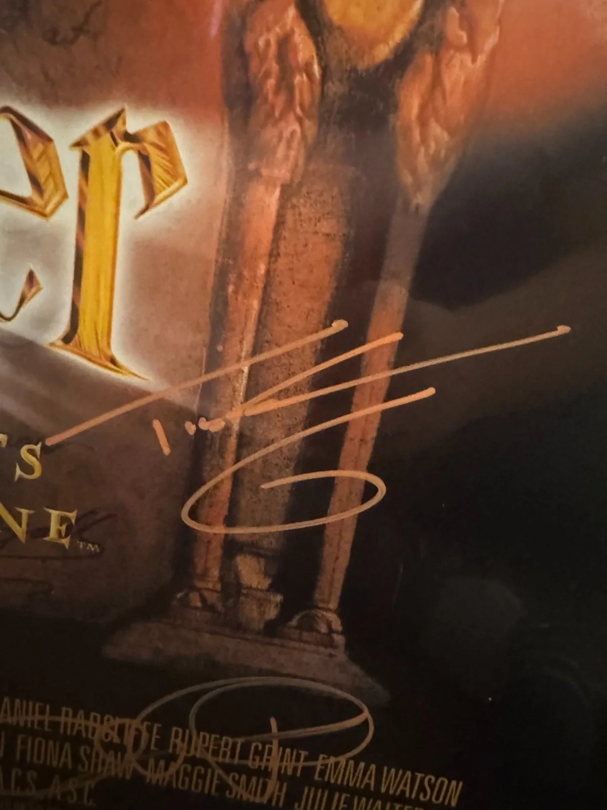 Daniel Radcliffe, Emma Watson, Rupert Grint, more — Harry Potter Sorcerer’s Stone Poster SIGNED Full Cast + J.K. Rowling – RARE, image 5