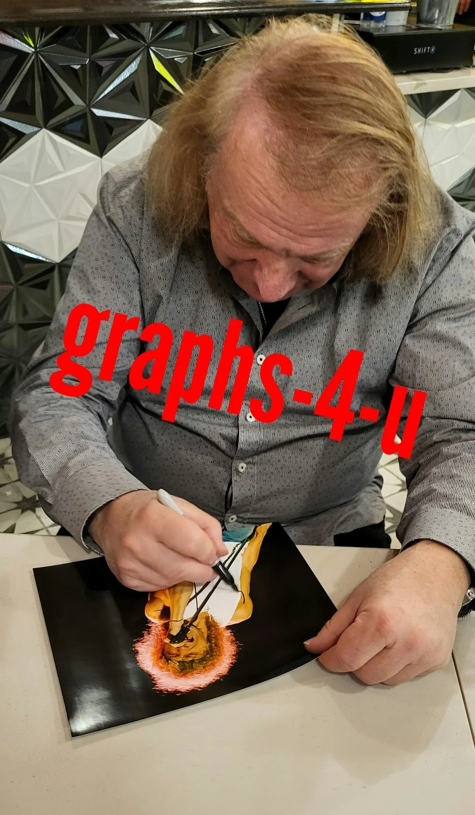 Lou Gramm Signed Foreigner Autograph COA proof, image 5