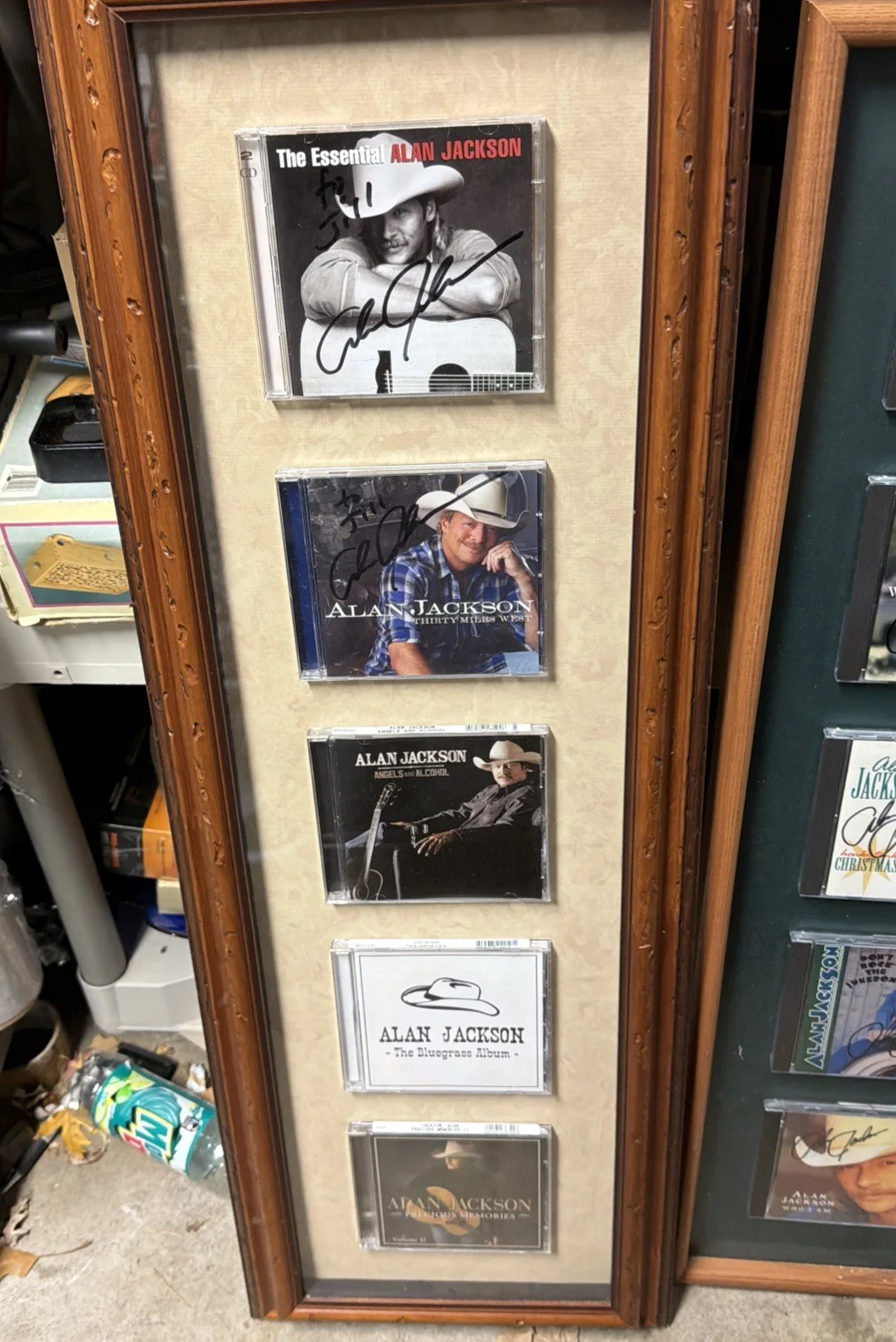 Alan Jackson Signed CD Collection – Framed Estate Collection, image 2