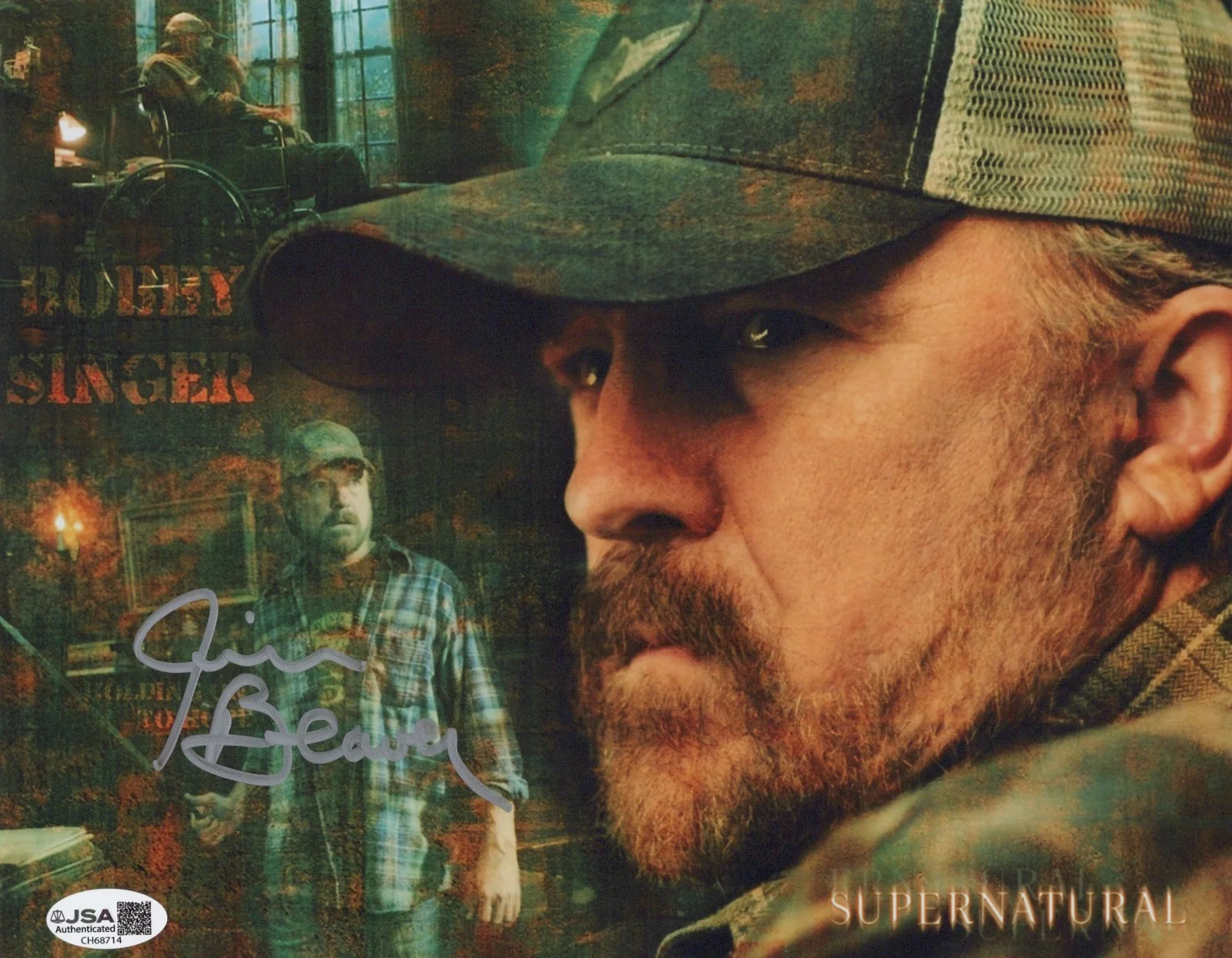 Jim Beaver — Supernatural- Bobby Singer 8x10 photo signed by Jim Beaver JSA COA