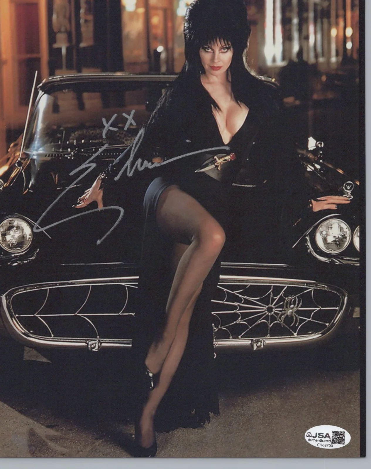 Elvira Cassandra Peterson — Elvira 8x10 photo signed by Cassandra Peterson JSA COA