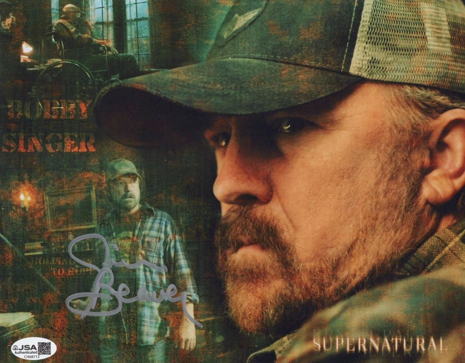 Jim Beaver — Supernatural- Bobby Singer 8x10 photo signed by Jim Beaver JSA COA