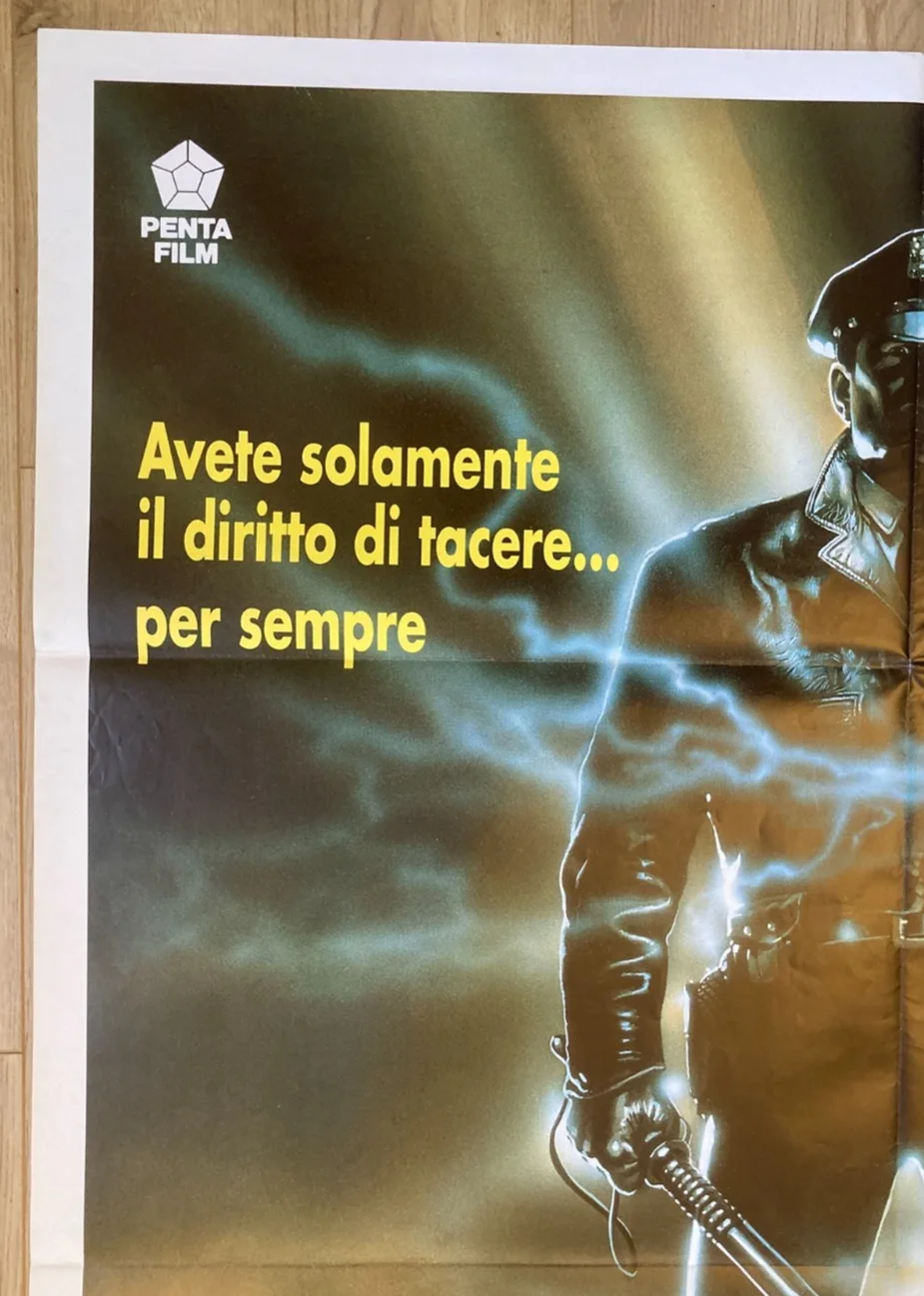 MANIAC COP 1988 Original Cinema ITALIAN 2 Fogli Movie POSTER 39x55in Slasher, изображение 2