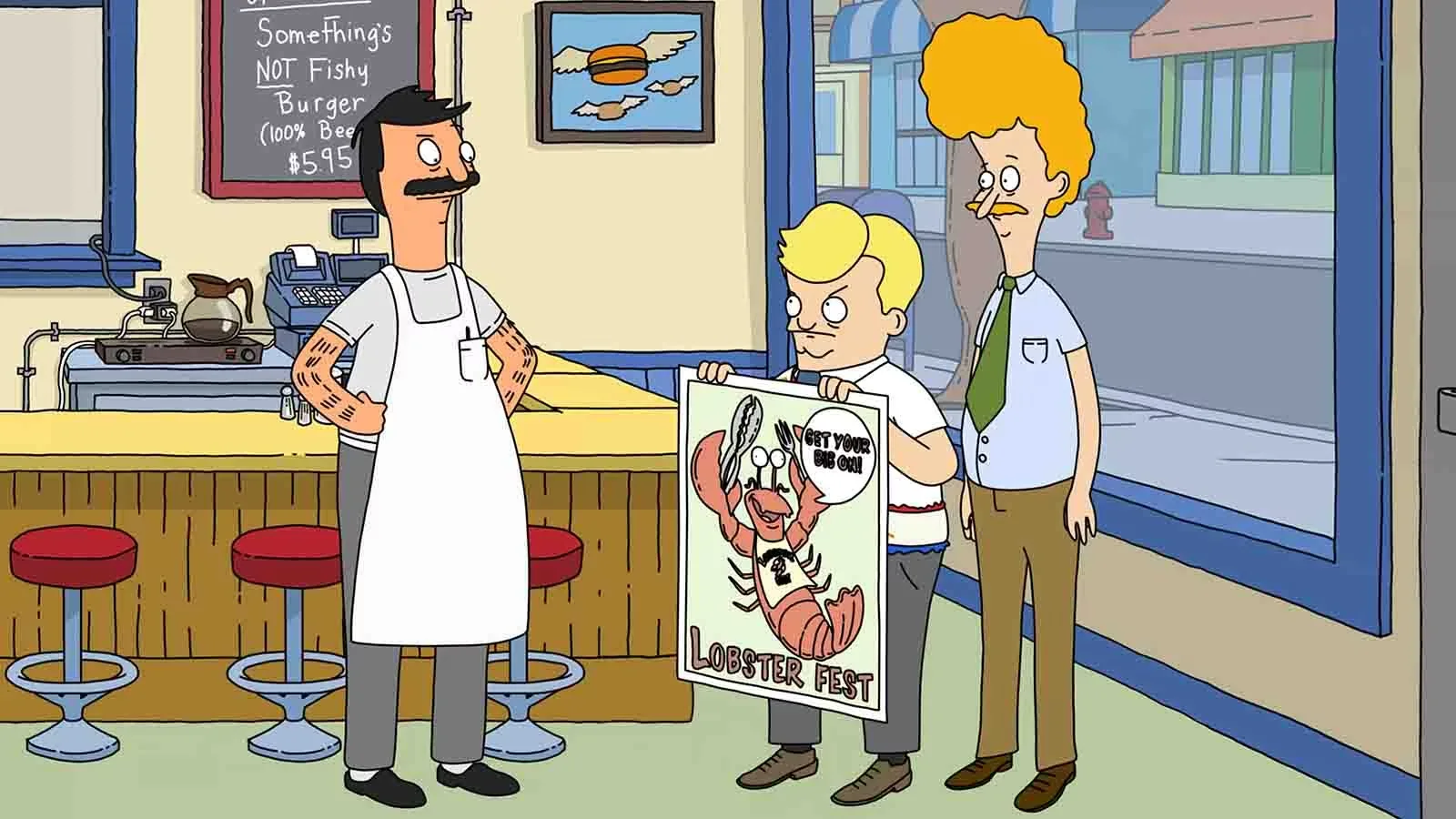 PROP - BOBS BURGERS - LOBSTERFEST VINYL CANVAS POSTER A3, изображение 3