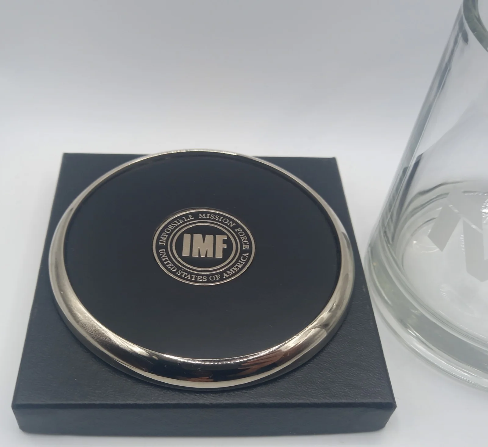 Rare Tom Cruise Mission Impossible 2 Memorabilia Glass Mug & Coaster Set, image 4