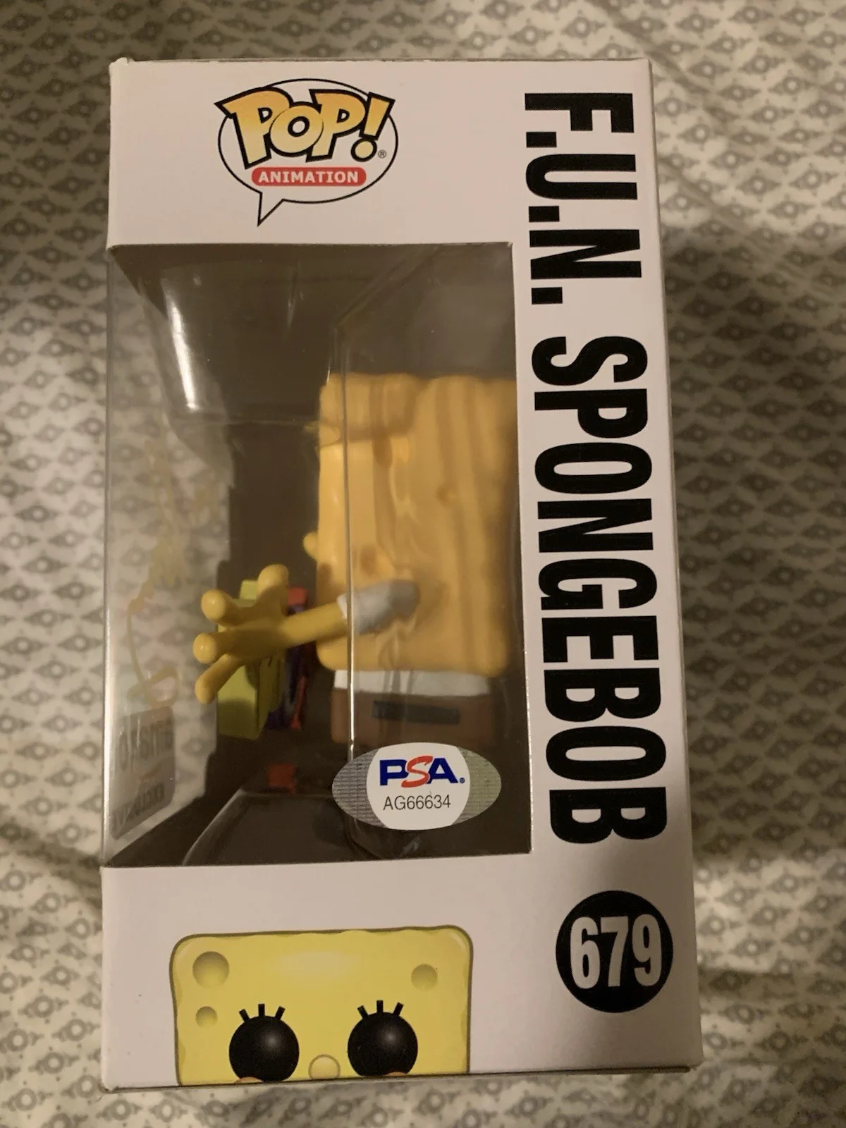 JSA Signed Tom Kenny Funko Pop! #679 JSA Coa, image 2