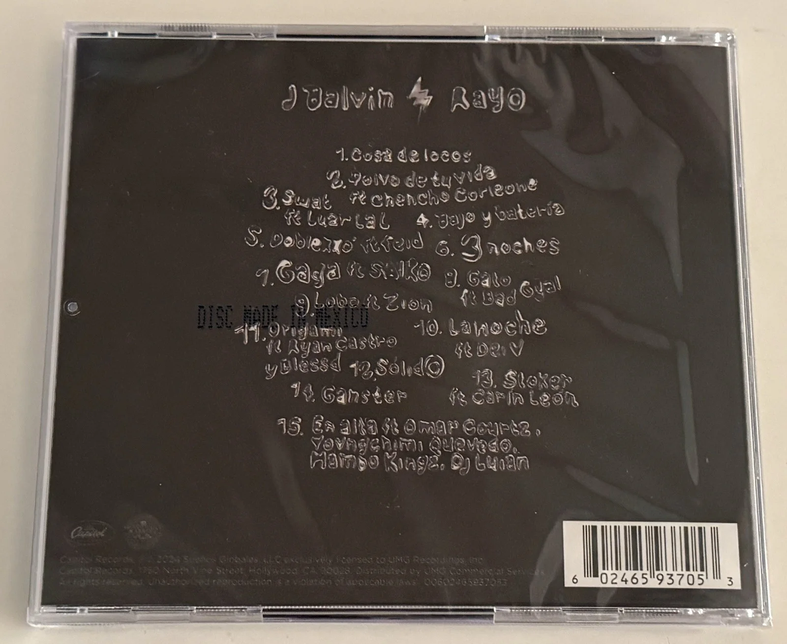 J Balvin - SIGNED - Rayo, 2024 - CD - Still Sealed! New!, image 3