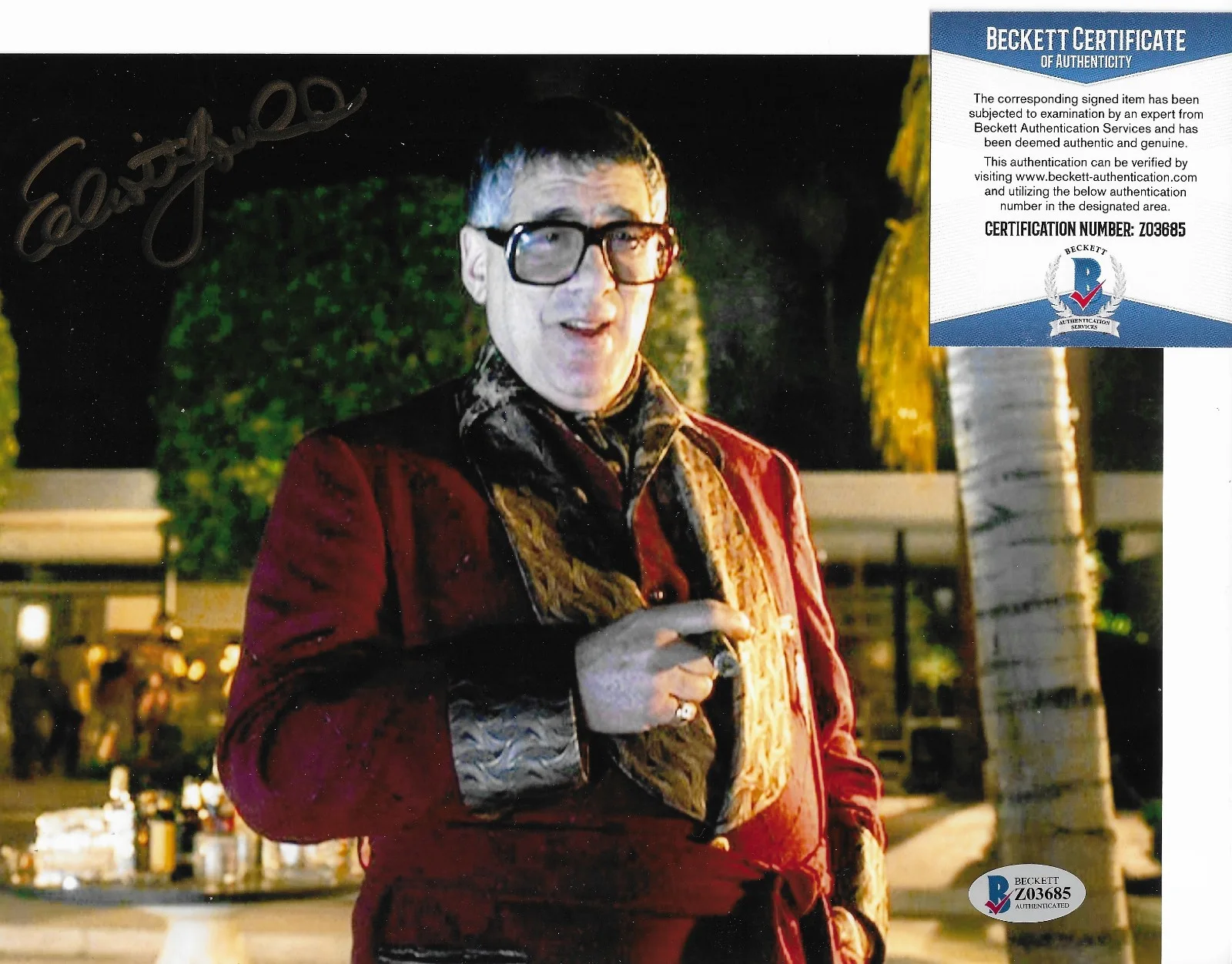 Elliot Gould — Elliott Gould BAS COA Signed 8x10 Photo Autographed Ocean's 11 Eleven, image 2