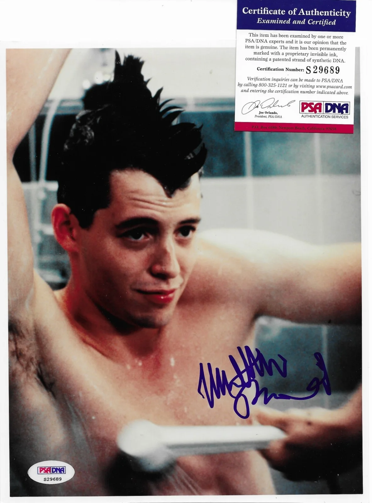 Matthew Broderick — Matthew Broderick Signed 8x10 Photo Autographed PSA/DNA Ferris Bueller's Day Off, image 2