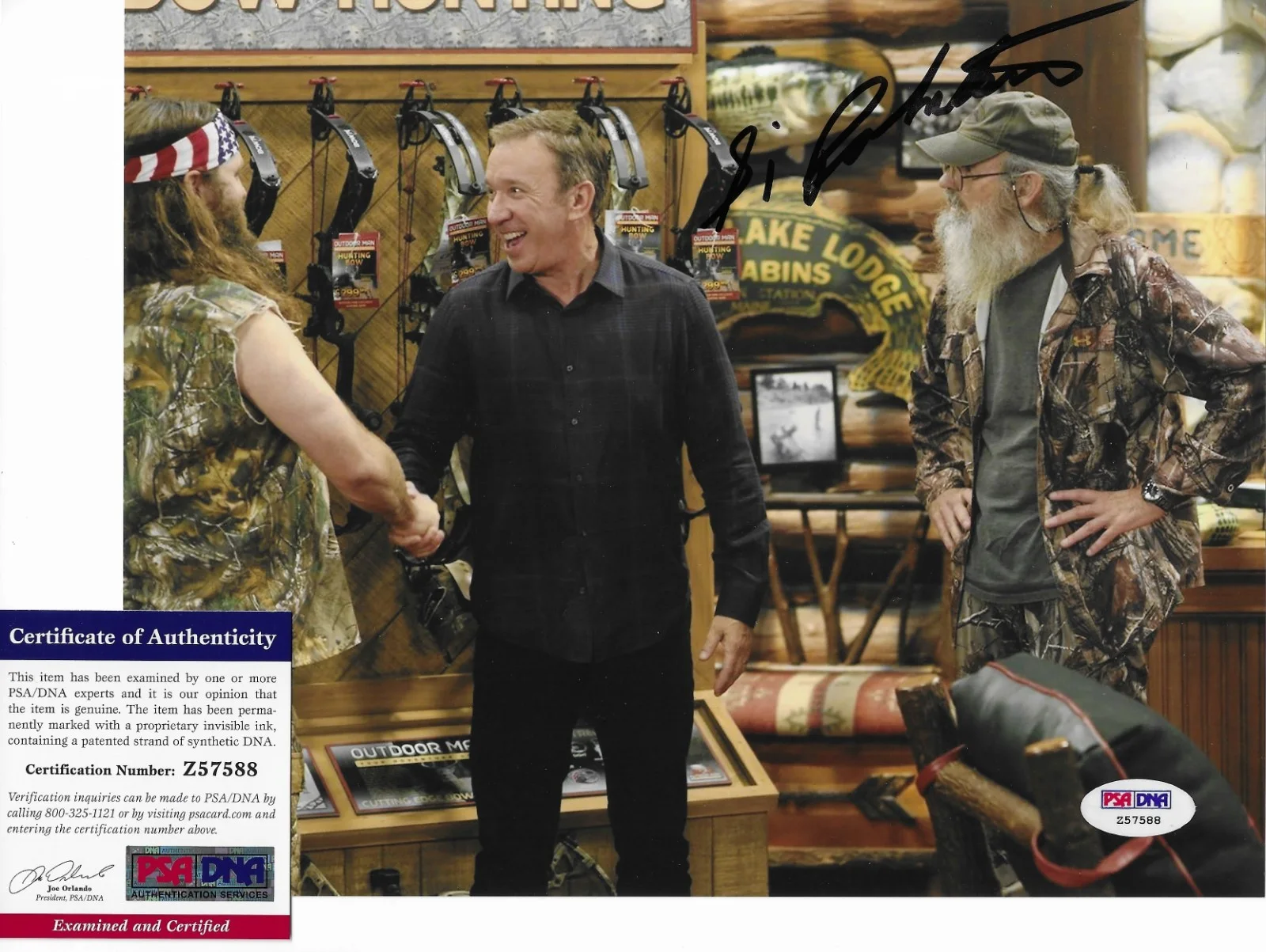 Si Robertson — Si Robertson PSA/DNA COA Signed 8x10 Photo Autographed Last Man Standing, изображение 2