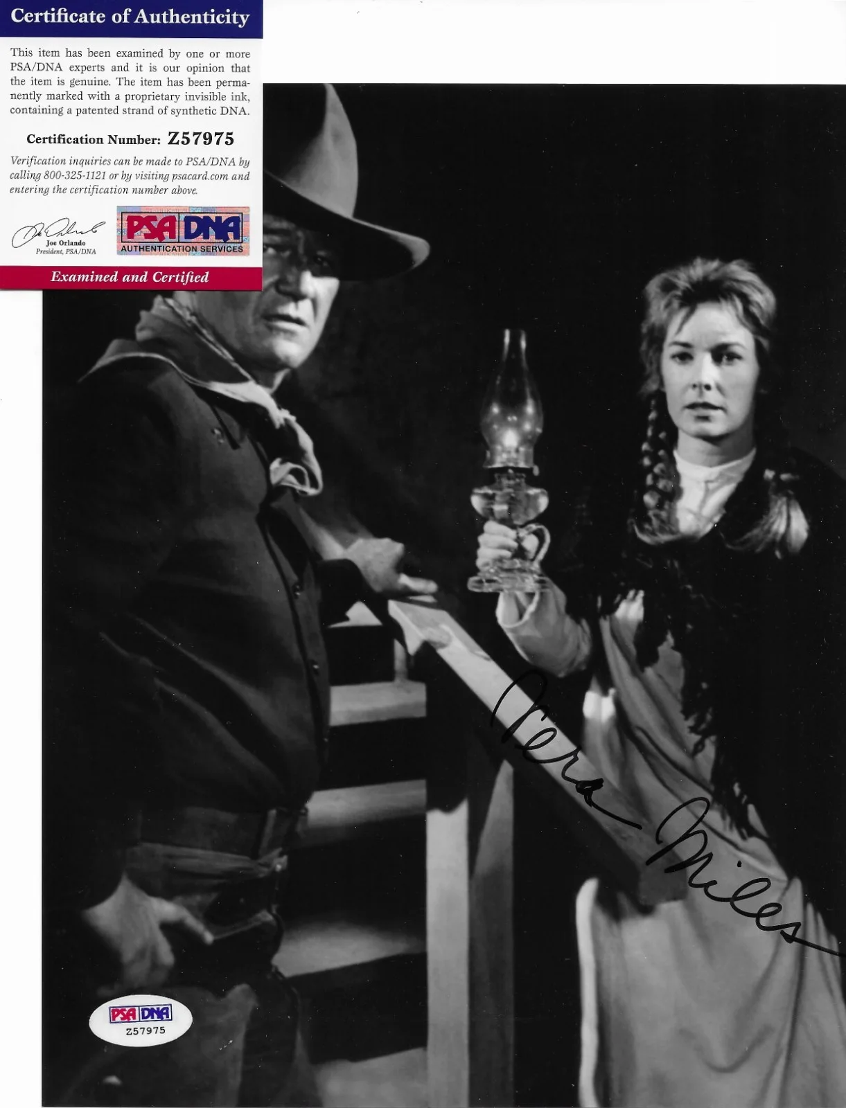 Vera Miles — Vera Miles PSA/DNA COA Signed 8x10 Photo Autographed Man Who Shot Liberty, изображение 2