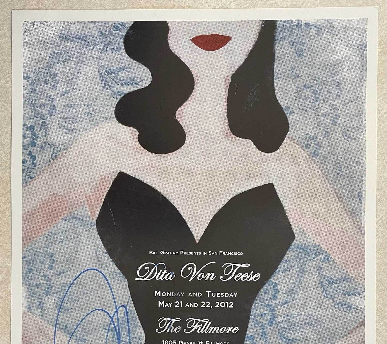 Dita Von Teese — Dita Von Teese PSA/DNA COA Signed 13x19 Poster Photo Autographed Fillmore, image 4