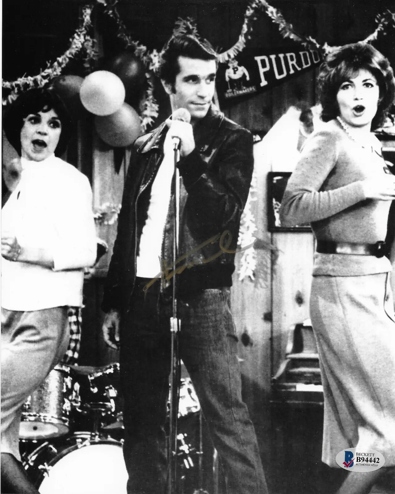 Henry Winkler — Henry Winkler Fonzie Fonz Happy Days BAS COA Signed 8x10 Photo Autographed, изображение 2
