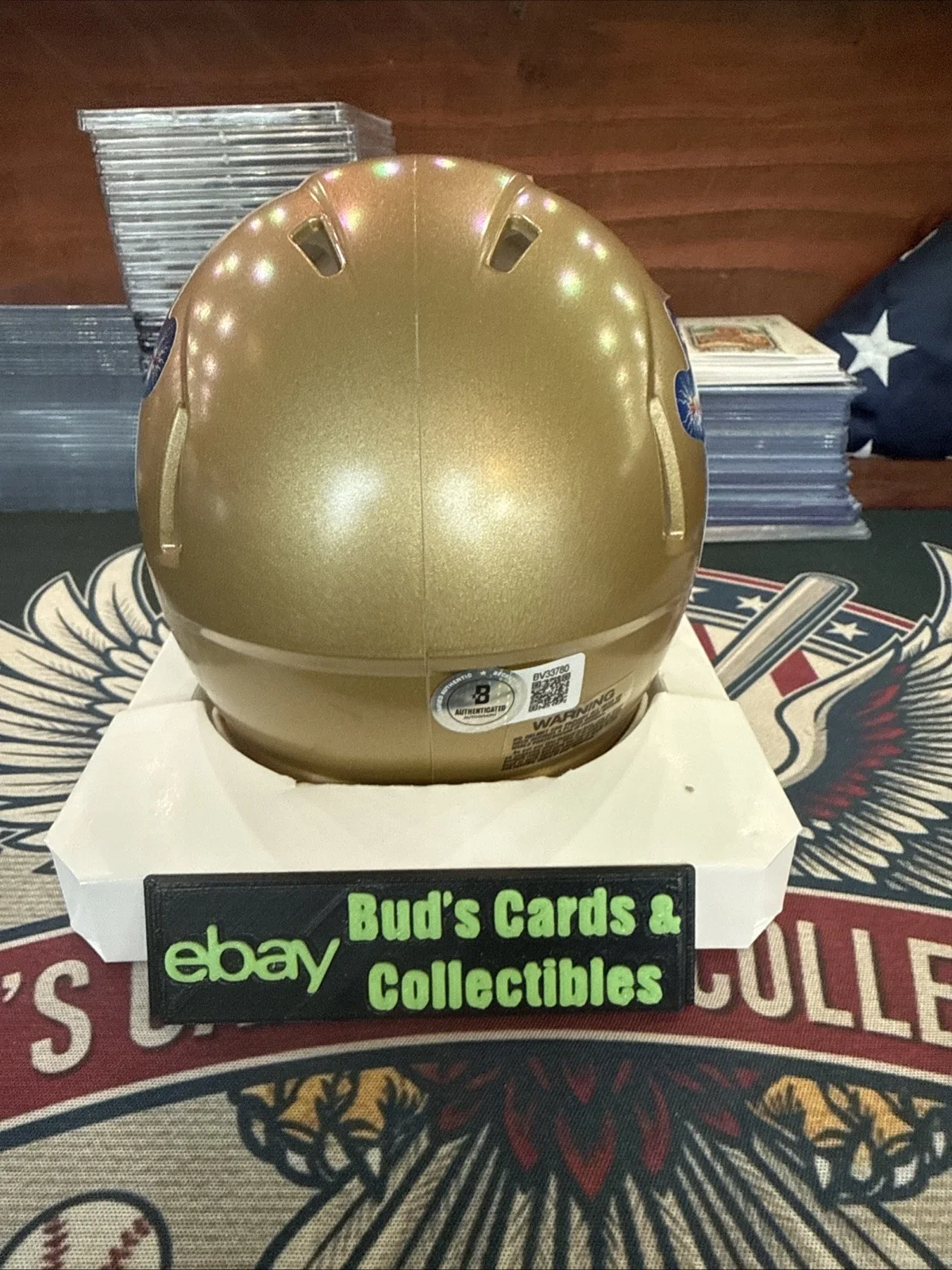 Chevy Chase — Chevy Chase Signed Christmas Vacation Riddell Mini Helmet Beckett COA, image 5