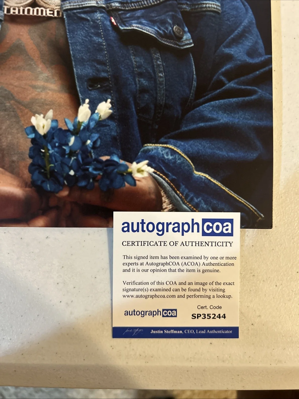 BIGXTHAPLUG SIGNED AUTOGRAPH VINYL ALBUM ACOA I HOPE YOURE HAPPY RECORD RAP, изображение 5