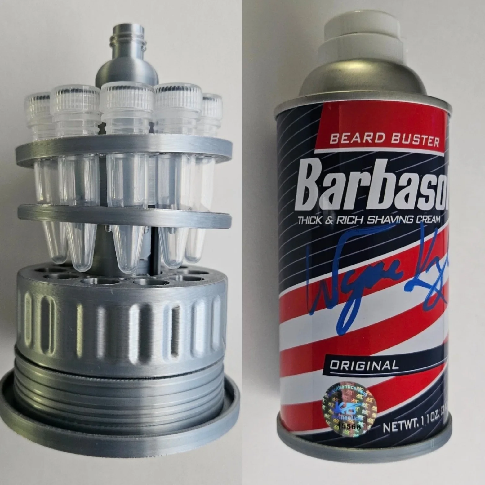 Wayne Knight — Wayne Knight Signed Jurassic Park World Prop Barbasol Can Autograph Nedry COA, image 2