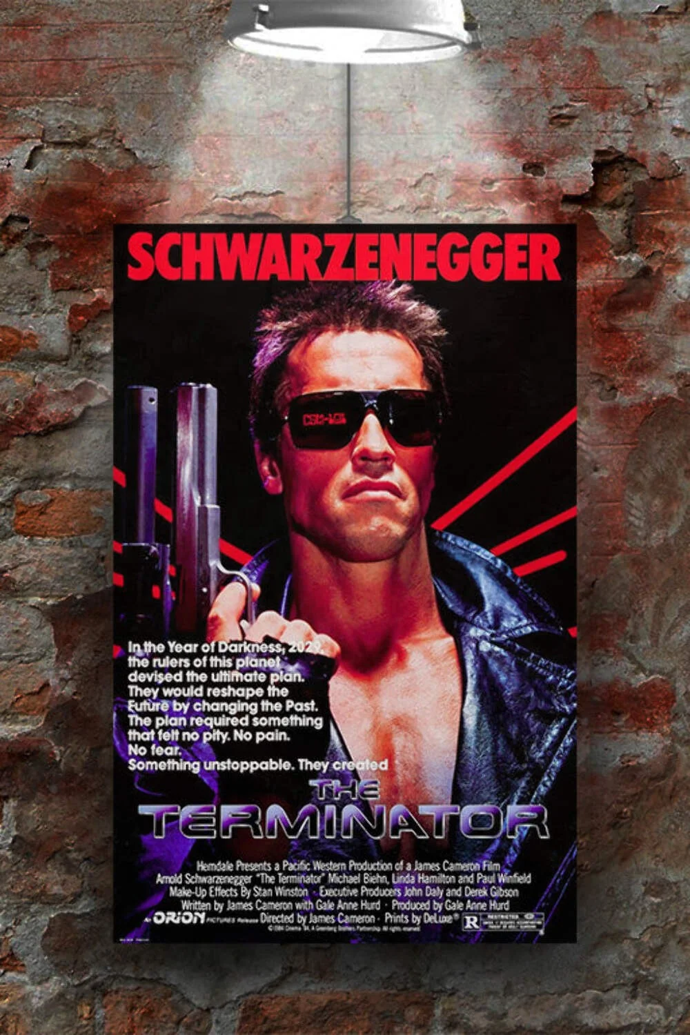 The Terminator Arnold Schwarzenegger | Sci-Fi Movie Poster | 80s Action Film Pri, изображение 2