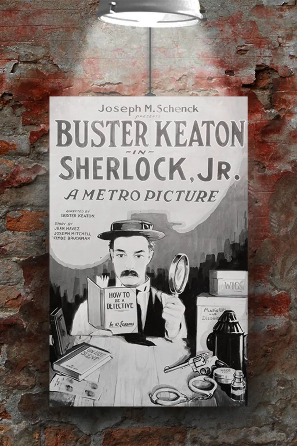 Sherlock Jr Buster Keaton Vintage Movie Poster Print | Classic Film Wall Art | G, изображение 2