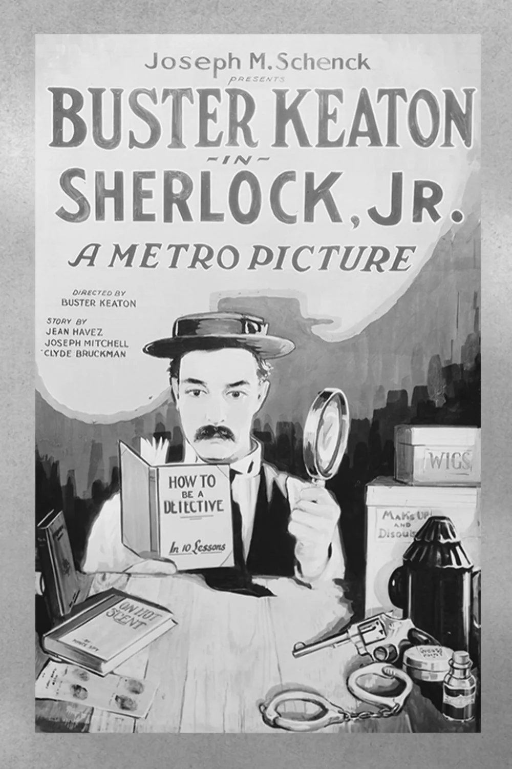 Sherlock Jr Buster Keaton Vintage Movie Poster Print | Classic Film Wall Art | G, изображение 3